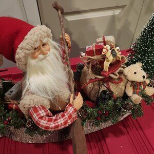 Red Canoe Santa by The Holiday Aisle